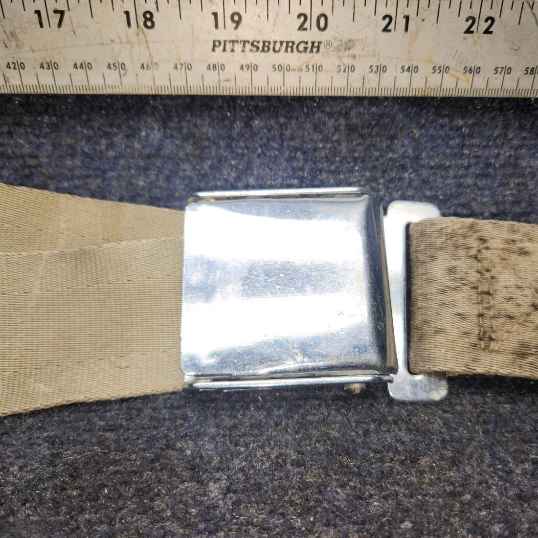 Used aircraft parts for sale, S-1746S2 CESSNA 172K PILOT OR CO-PILOT SEAT BELT ASSEMBLY - BEIGE