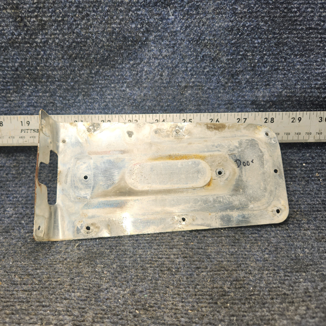 Used aircraft parts for sale, 63012-00 Piper PA28-140 Door Latch Cover Plate
