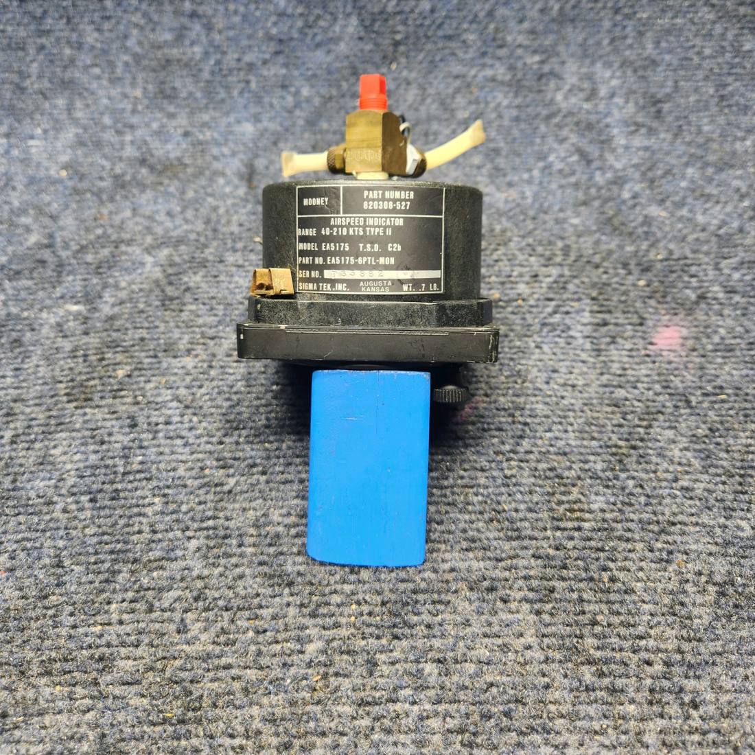 Used aircraft parts for sale, EA5175-1PTL-MON Sigma TEK Mooney M20K AIRSPEED INDICATOR