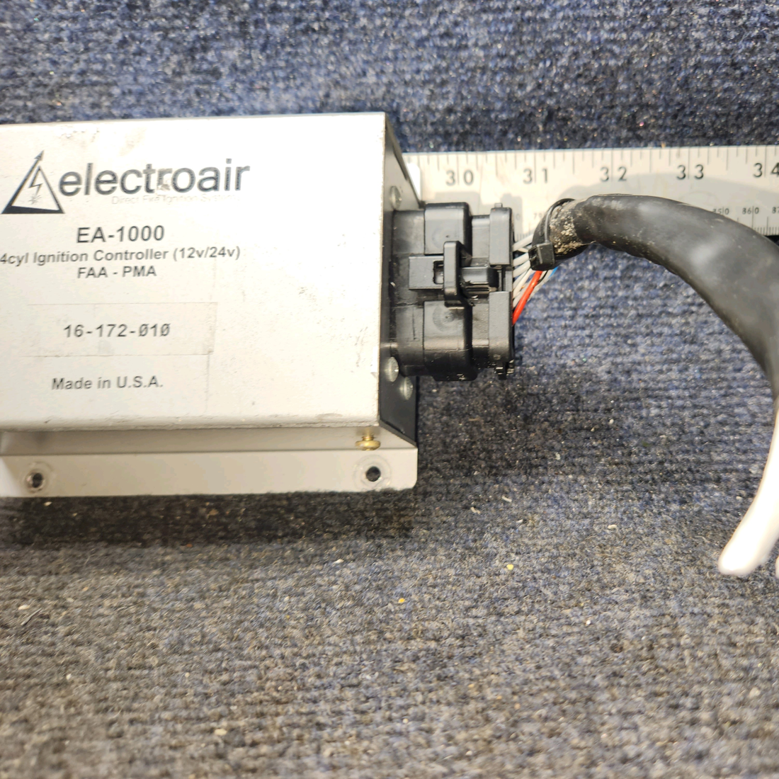 Used aircraft parts for sale, 16-172-010 ElectroAir EA-1000 Piper PA28-161 EA-1000 4 Cylinder Ignition Controller (Volts: 12, 24)