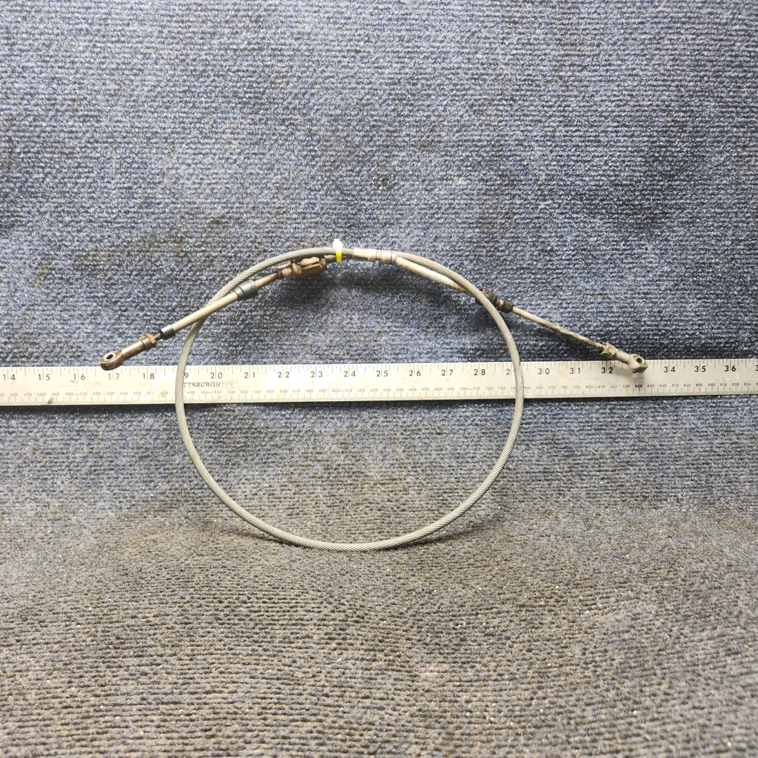 Used aircraft parts for sale, 169-380084-9 Beechcraft C23 SUNDOWNER Throttle Control Cable Assy 45"