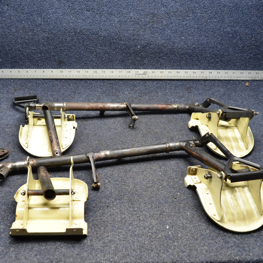 Used aircraft parts for sale, 310453 Cessna C175 EARLIER MODEL CESSNA RUDDER PEDAL ASSY