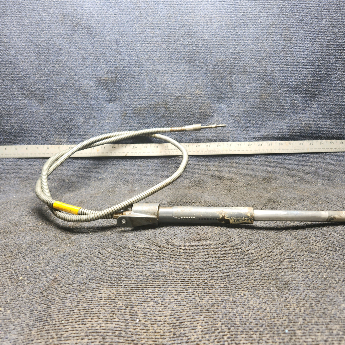 Used aircraft parts for sale, 45-521212-604 Beechcraft 35-33 Flap Actuator with Flex Shaft
