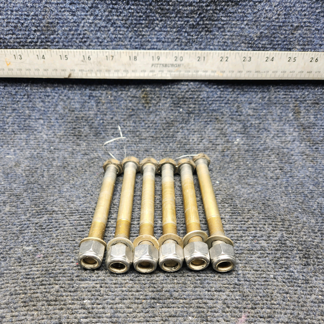 Used aircraft parts for sale, AN78-57S Beechcraft A23A Musketeer Custom III PROPELLER MOUNTING BOLT SET (NO PROP STRUCK)