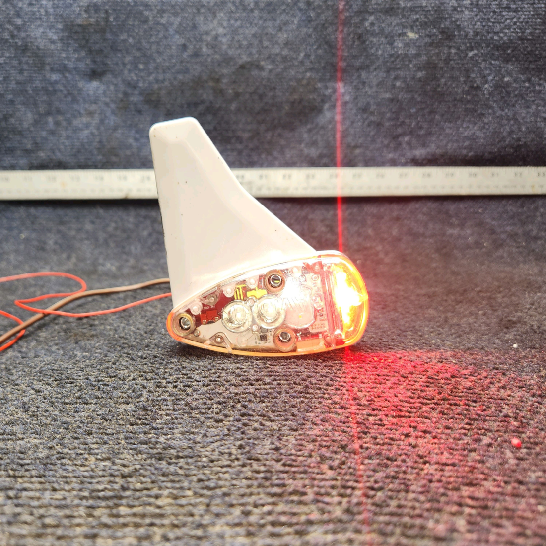 Used aircraft parts for sale, UAV-1001856-002 UAvionix Piper PA28-161 SkyBeacon ADS-B Out Transmitter, Mod 7 (Red LED)