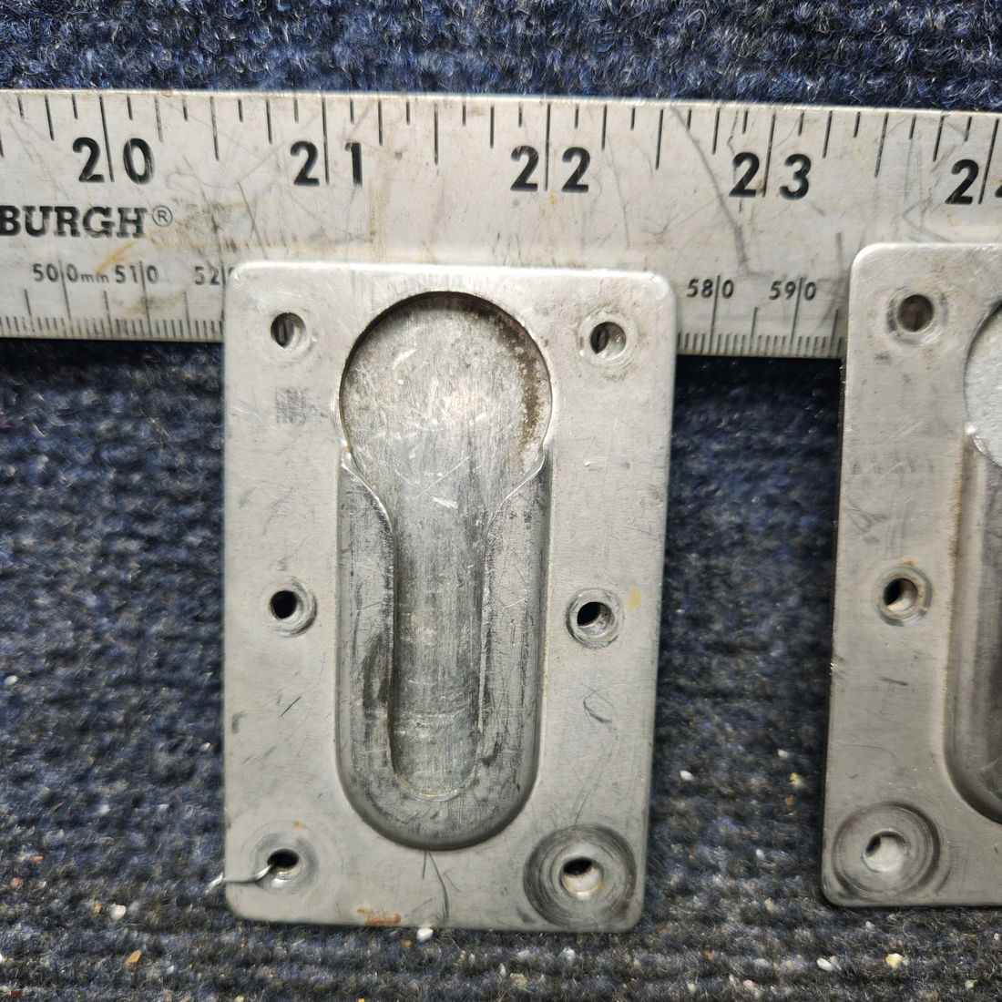 Used aircraft parts for sale, 99141-003 Piper PA32RT-300 Aft Seat Attach Plate Set with Backplate - Set Of Four