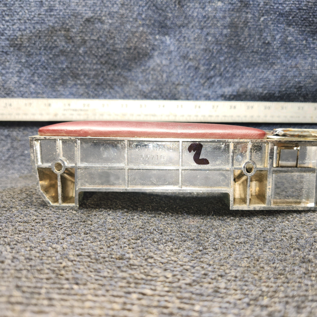 Used aircraft parts for sale, 66710-017 Piper PA32RT-300 Aft Armrest Assembly with Ashtray - RH Middle