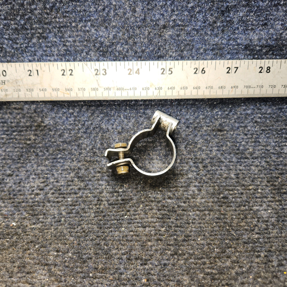 Used aircraft parts for sale, 66750-000 Piper PA28-161 Shimmy Dampener Clamp Bracket
