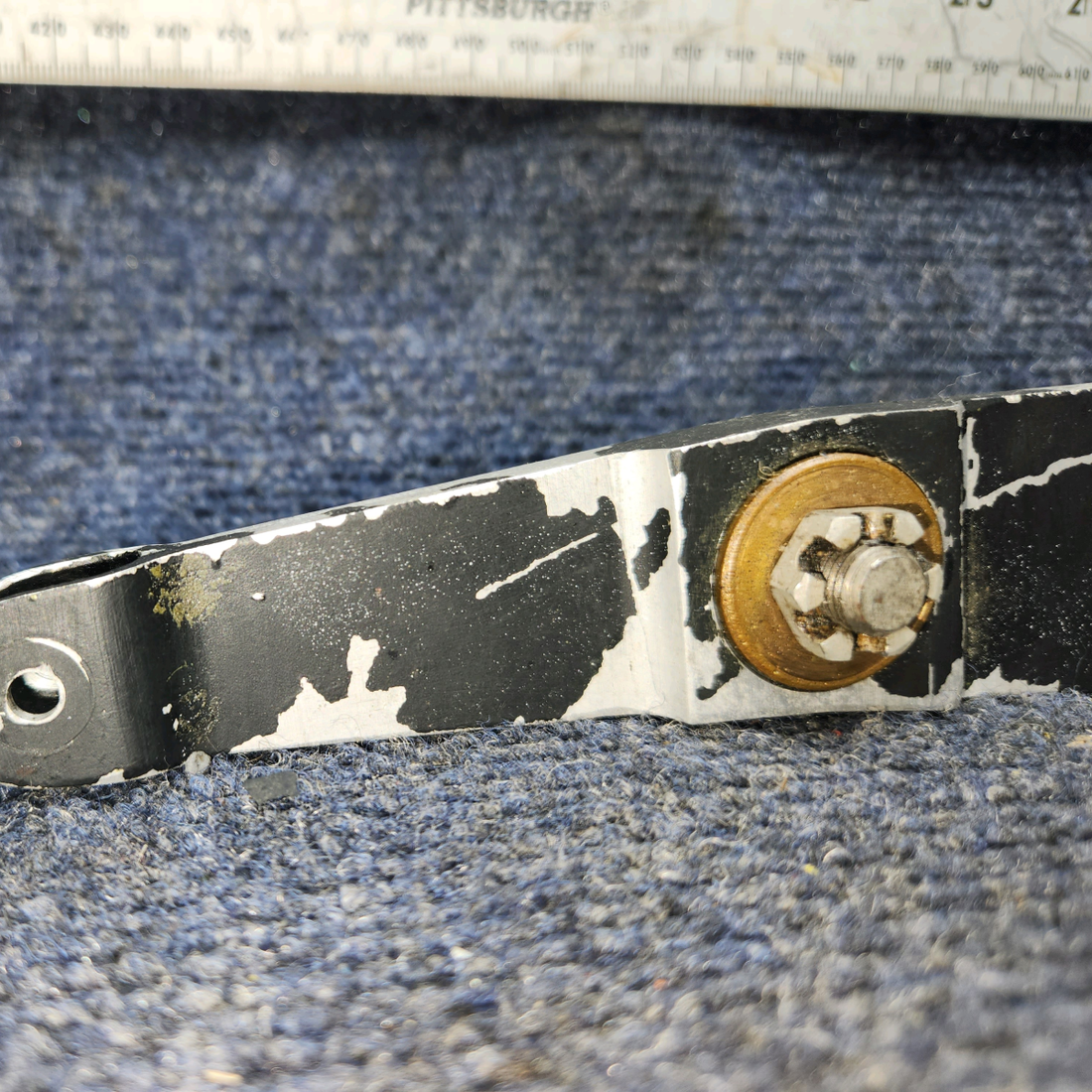 Used aircraft parts for sale, 76407-003 PIPER PA28RT-201 BellCrank Nose Wheel Steering Assy