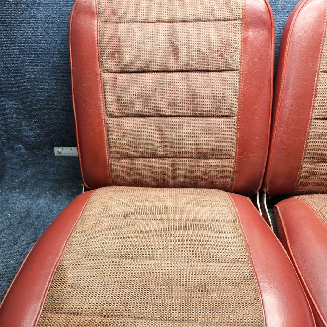 Used aircraft parts for sale, 99359-000, 99358-000 PIPER PA28-140 Rear Seat Assembly Set.