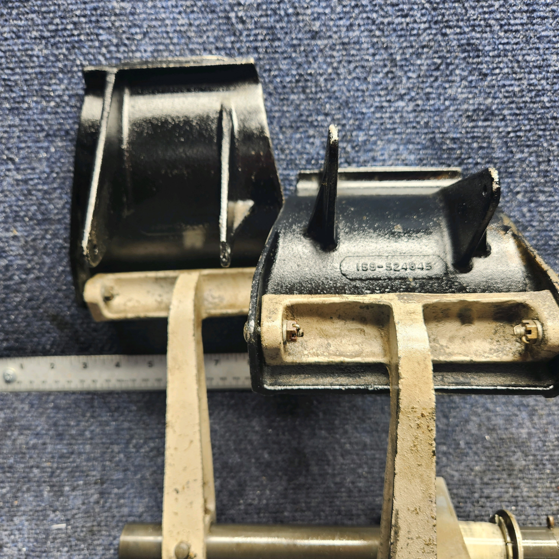 Used aircraft parts for sale, 169-524013-1 Beechcraft A23A Musketeer Custom III RUDDER PEDAL INSTALLATION ASSY