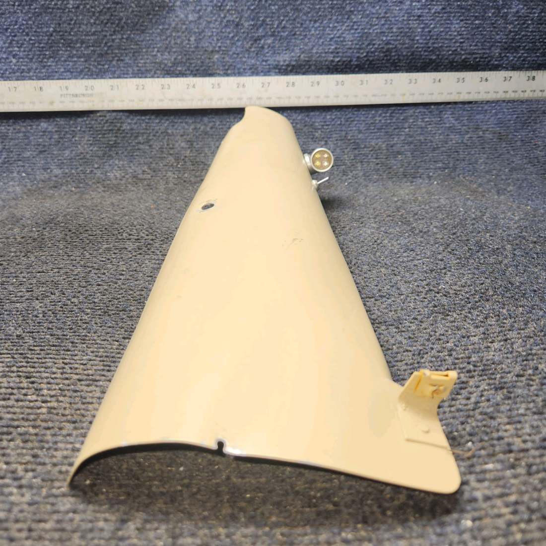 Used aircraft parts for sale, 0511137-13 Cessna 172 Doorpost Cover LH With LED Map light.