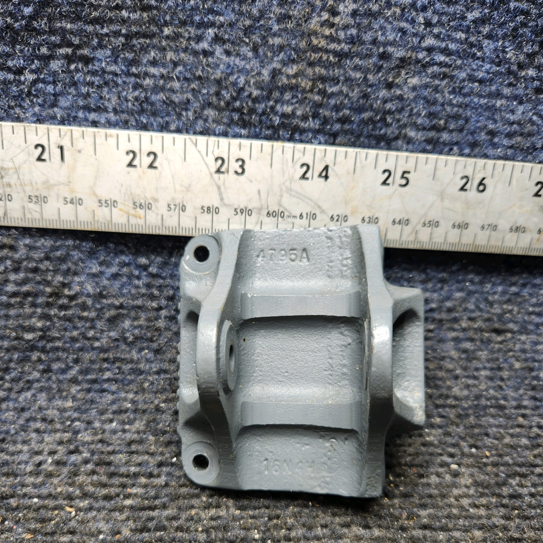 Used aircraft parts for sale, 35-524136 BEECHCRAFT F35 Rudder Pedal Bellcrank Support