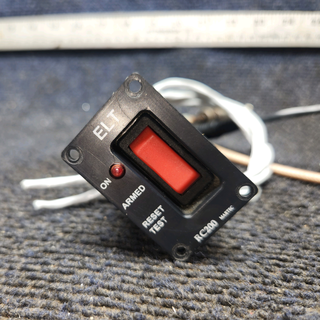 Used aircraft parts for sale, E-04 406 ACK E-04 Cessna 172E ELT with Antenna & Switch