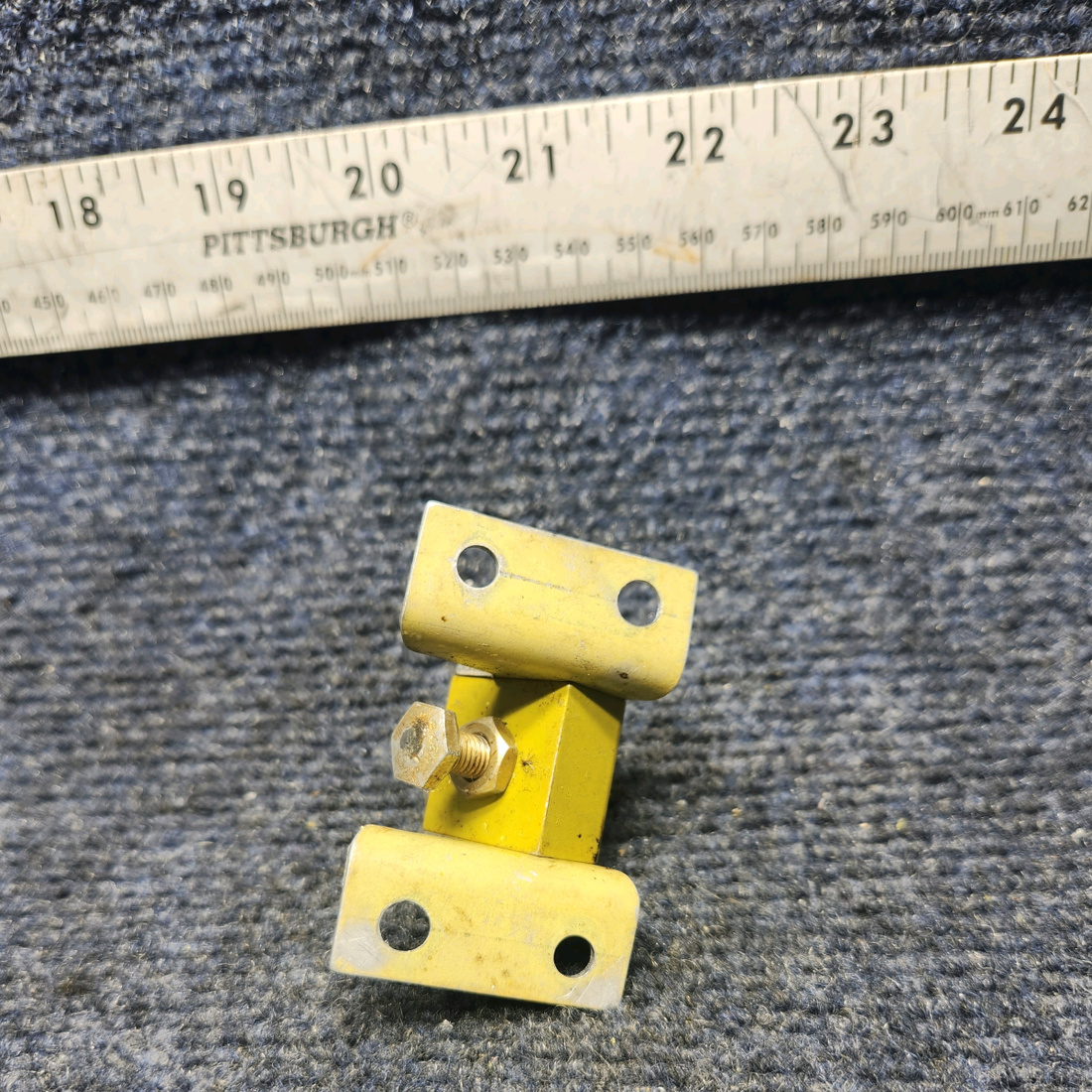 Used aircraft parts for sale, 002-410031-1 Beechcraft F33A STOP ASSY RUDDER PEDAL BELLCRANK