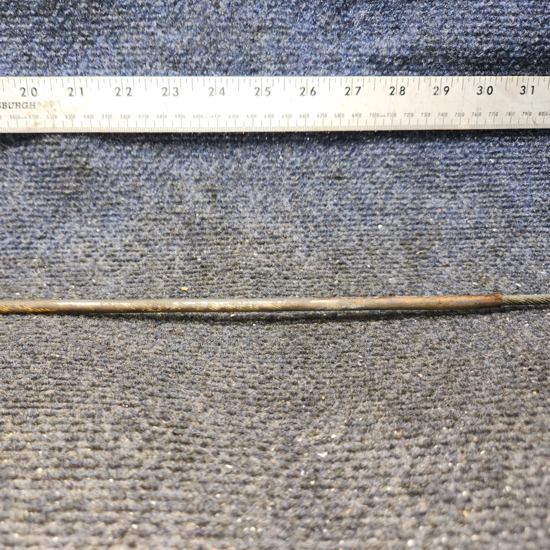 Used aircraft parts for sale, 554-143 Piper PA28-161 Defroster Valve Cable (Length 17.5")