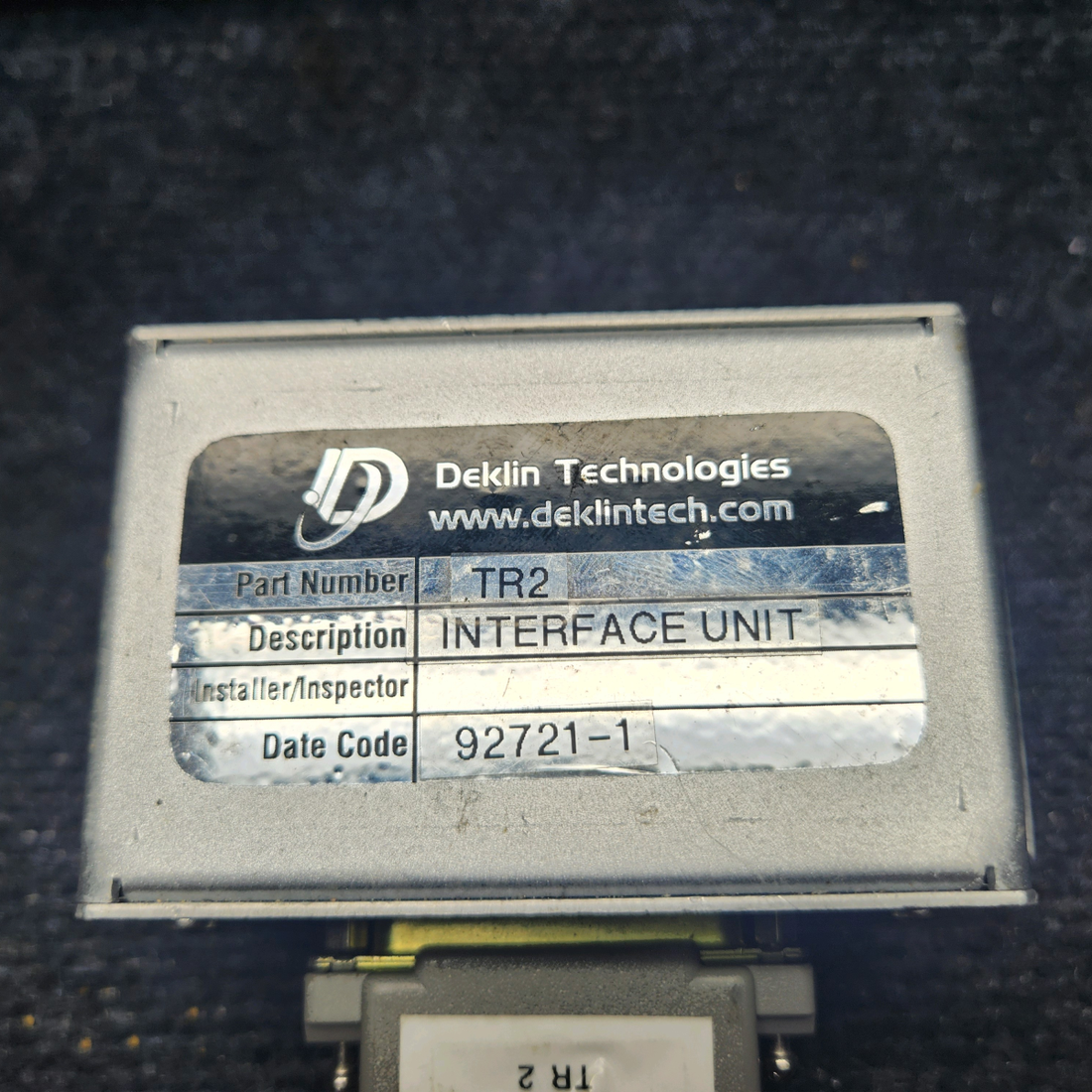 Used aircraft parts for sale, TR2 Deklin EA100 INTERFACE UNIT