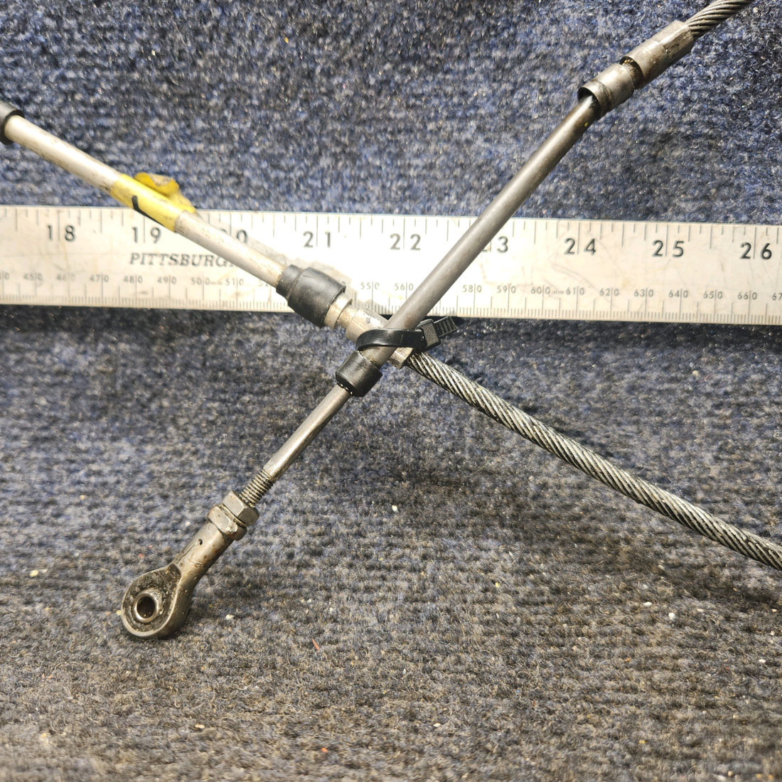 Used aircraft parts for sale, 455-352 Piper PA28-161 Mixture Control Cable - Length: 44"