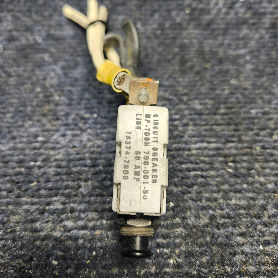 Used aircraft parts for sale, 700-001-50 MOONEY M20J PUSH CIRCUIT BREAKER (50 AMP)