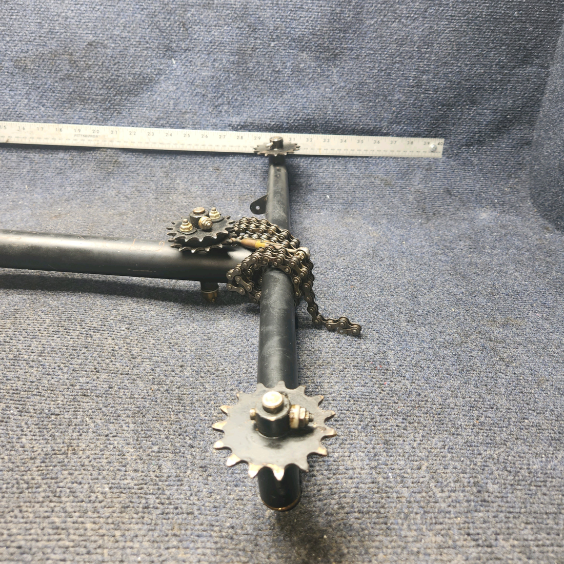 Used aircraft parts for sale, 62019-003 Piper PA28-140 Control Column Assy NO Joints