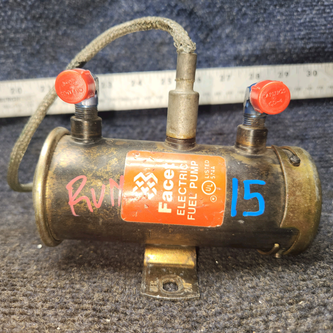 Used aircraft parts for sale, 476-411 Bendix Electronic Fuel Pump 24 V