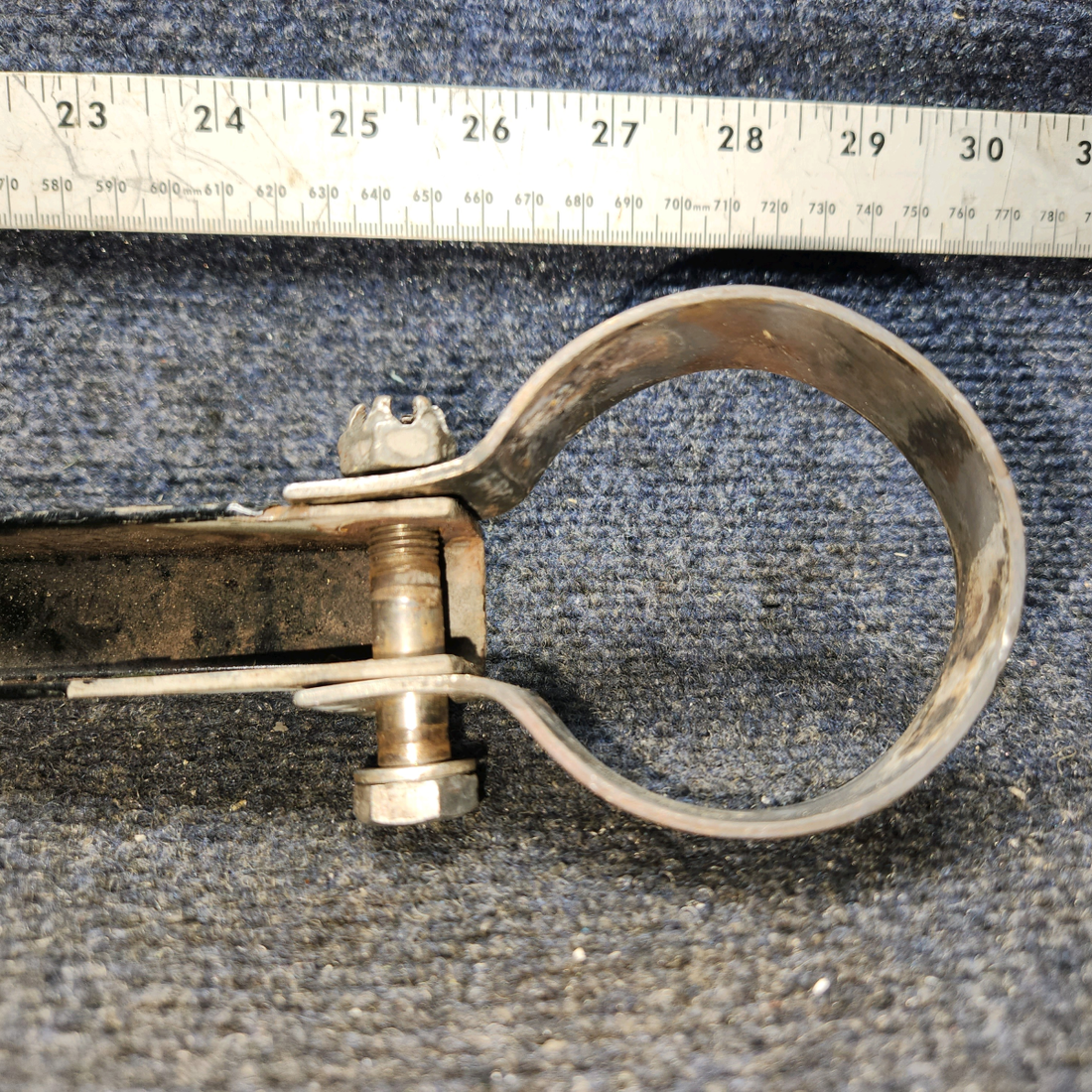 Used aircraft parts for sale, 96-950002-73 BEECHCRAFT 95-55B Exhaust Channel with Clamp - LH