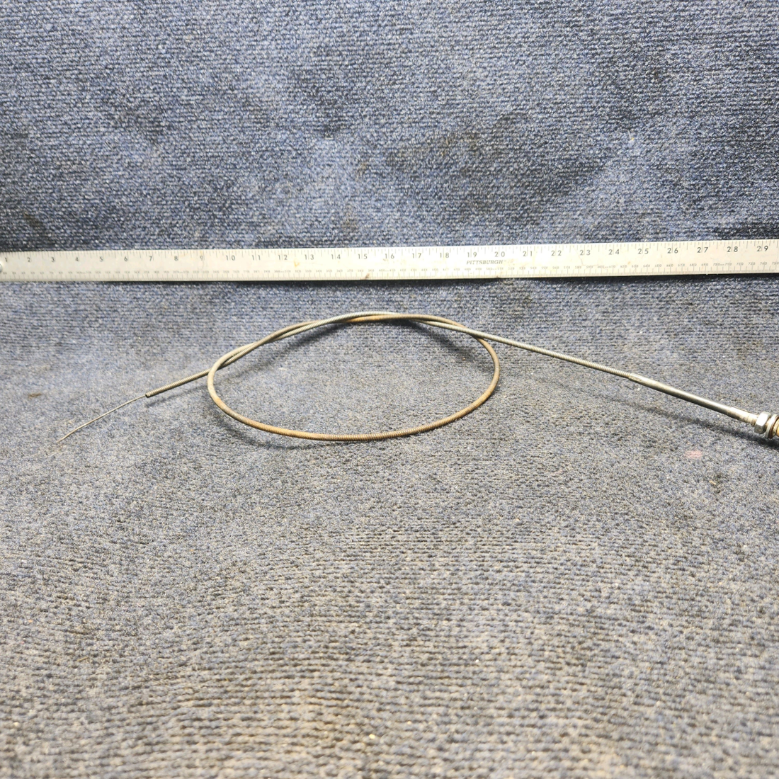 Used aircraft parts for sale, 35-380051-21 Beechcraft A24R Control Cable Cabin Head Assembly