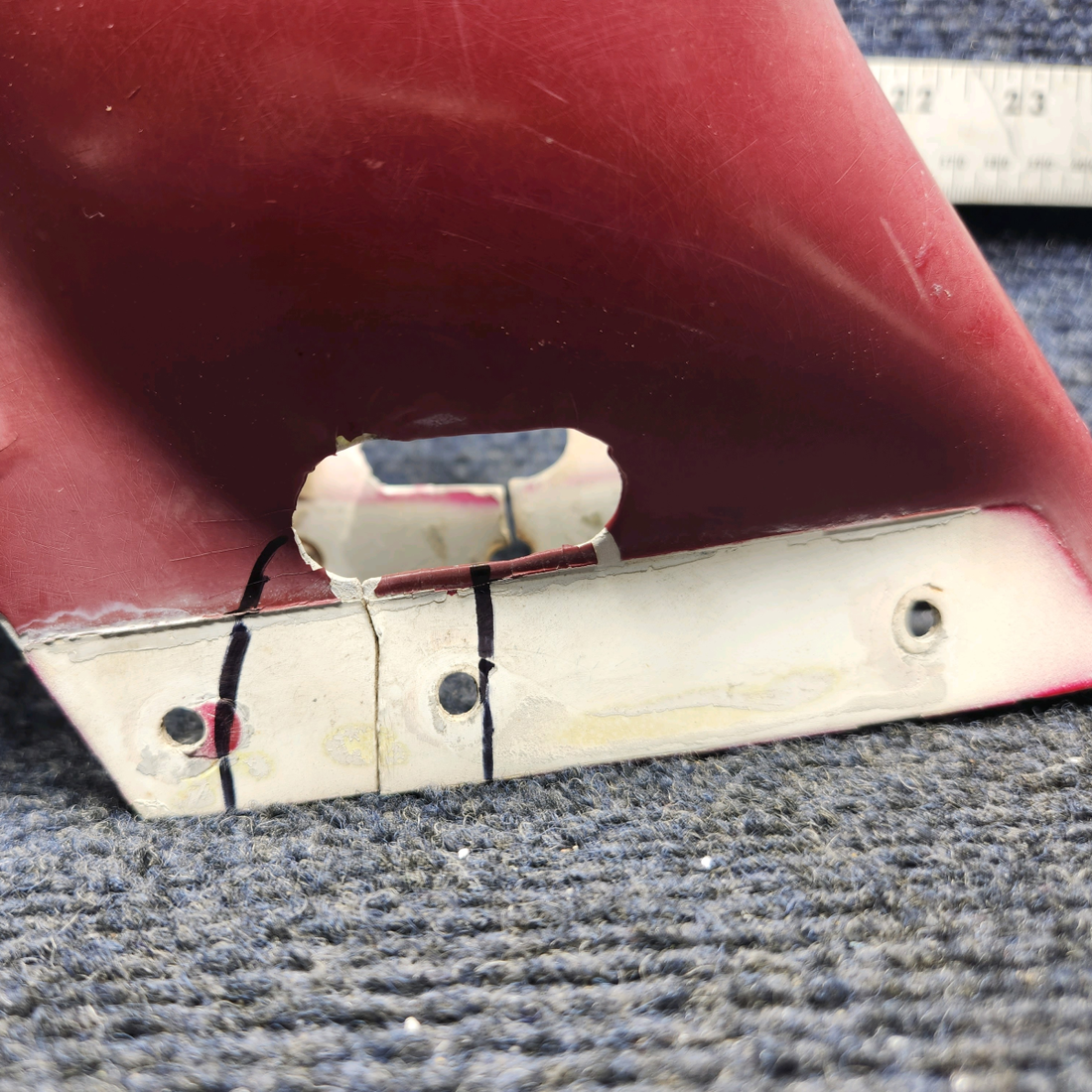 Used aircraft parts for sale, 169-640000-97 Beechcraft A23A Musketeer Custom III VERTICAL STABILIZER TIP