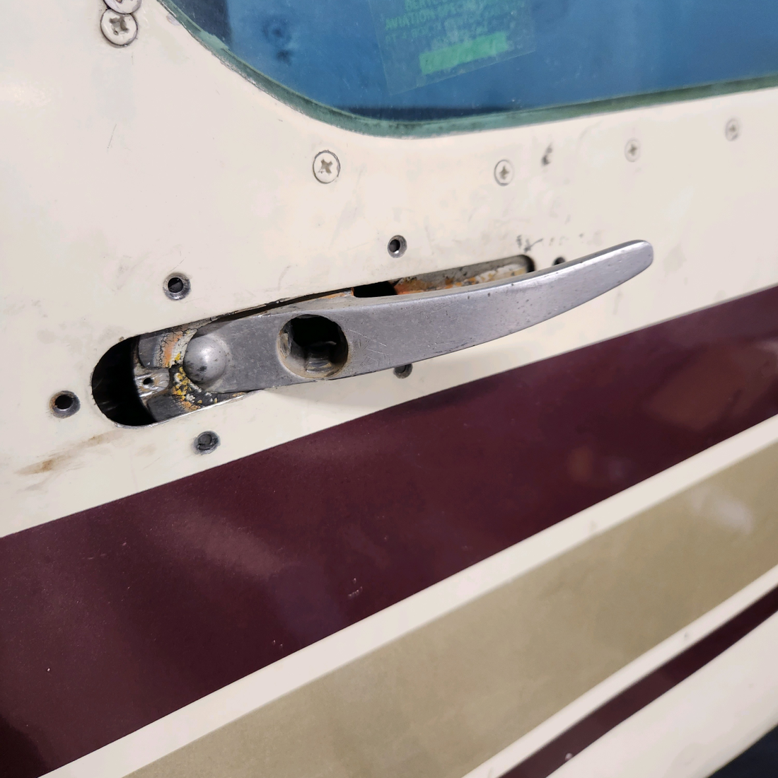 Used aircraft parts for sale, 35-400010 BEECHCRAFT F35 CABIN DOOR STRUCTURE (MINUS INTERNALS)