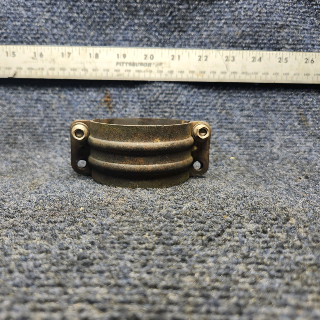 Used aircraft parts for sale, 35-950004-17 Beechcraft F33A EXHAUST CLAMP