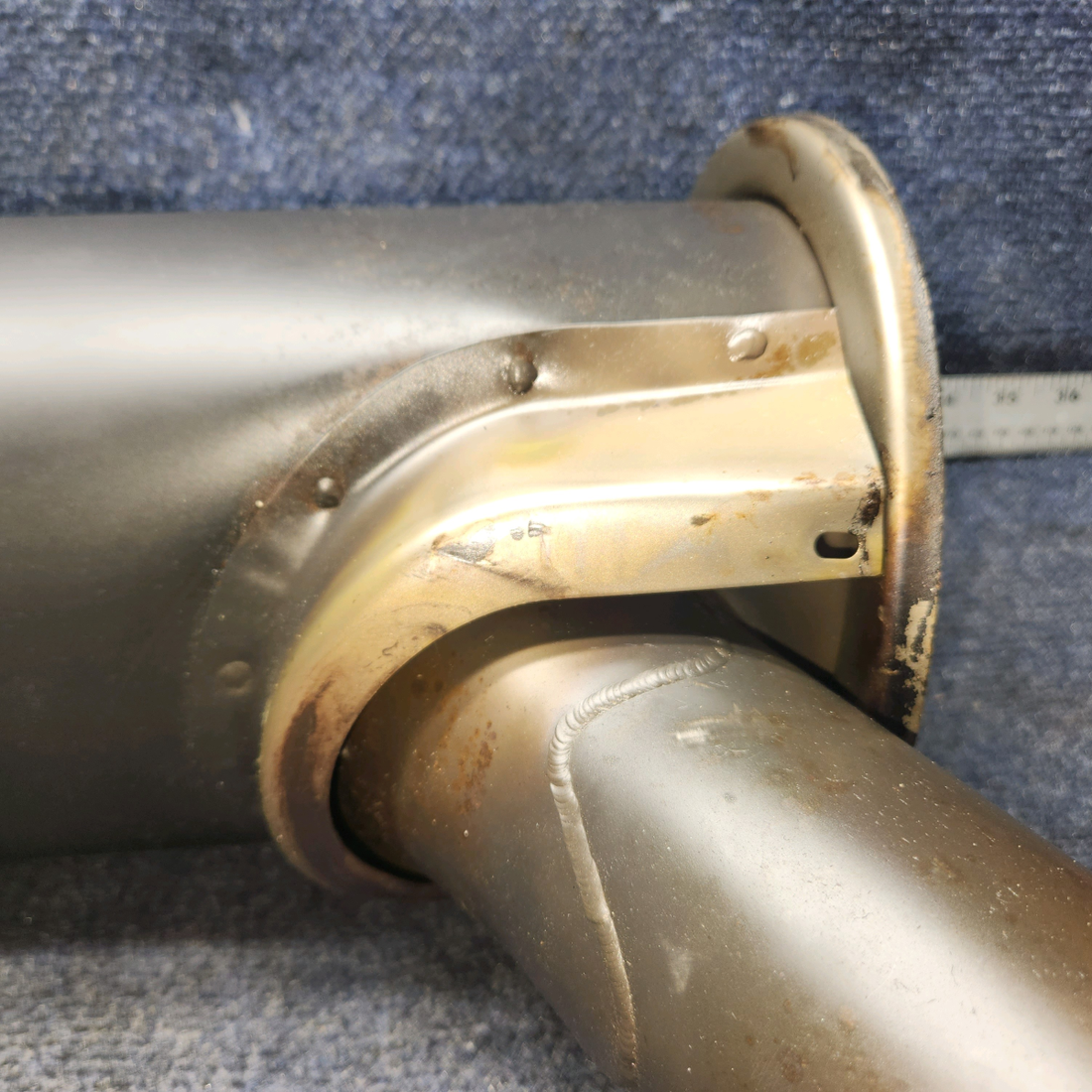 Used aircraft parts for sale, 1754001-9 CESSNA 172K LYCOMING MUFFLER (BENT TAILPIPE) "SEE PHOTOS"