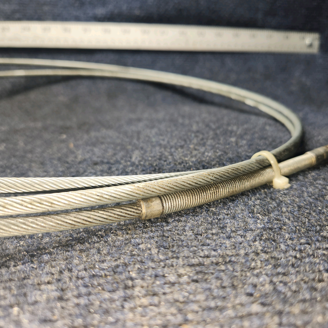 Used aircraft parts for sale, 50‑389012‑11 BEECHCRAFT 95-55B Engine Throttle Control Assembly – LH/RH, 124"