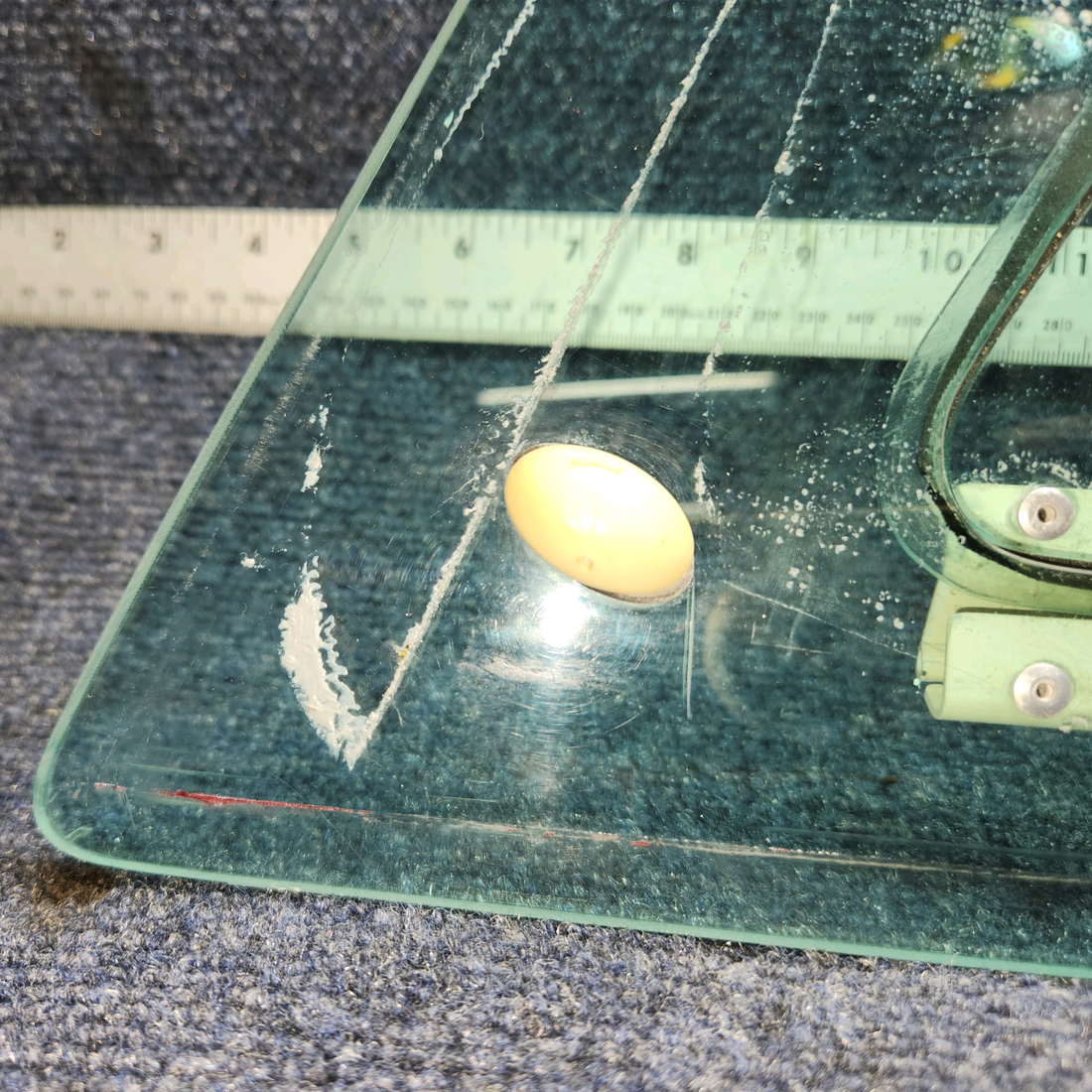 Used aircraft parts for sale, 20676-03 / 21027-000 PIPER PA-24-250 Pilot Window - Outer W/ Storm Window Green