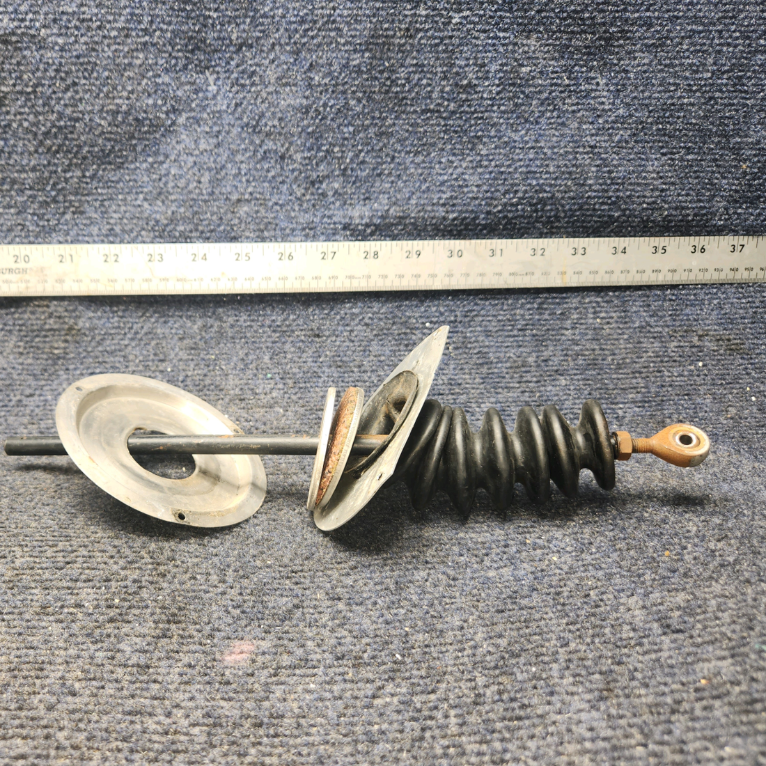 Used aircraft parts for sale, 63327-00 Piper PA28-140 Nose Wheel Control Rod Assy - One Rod end missing