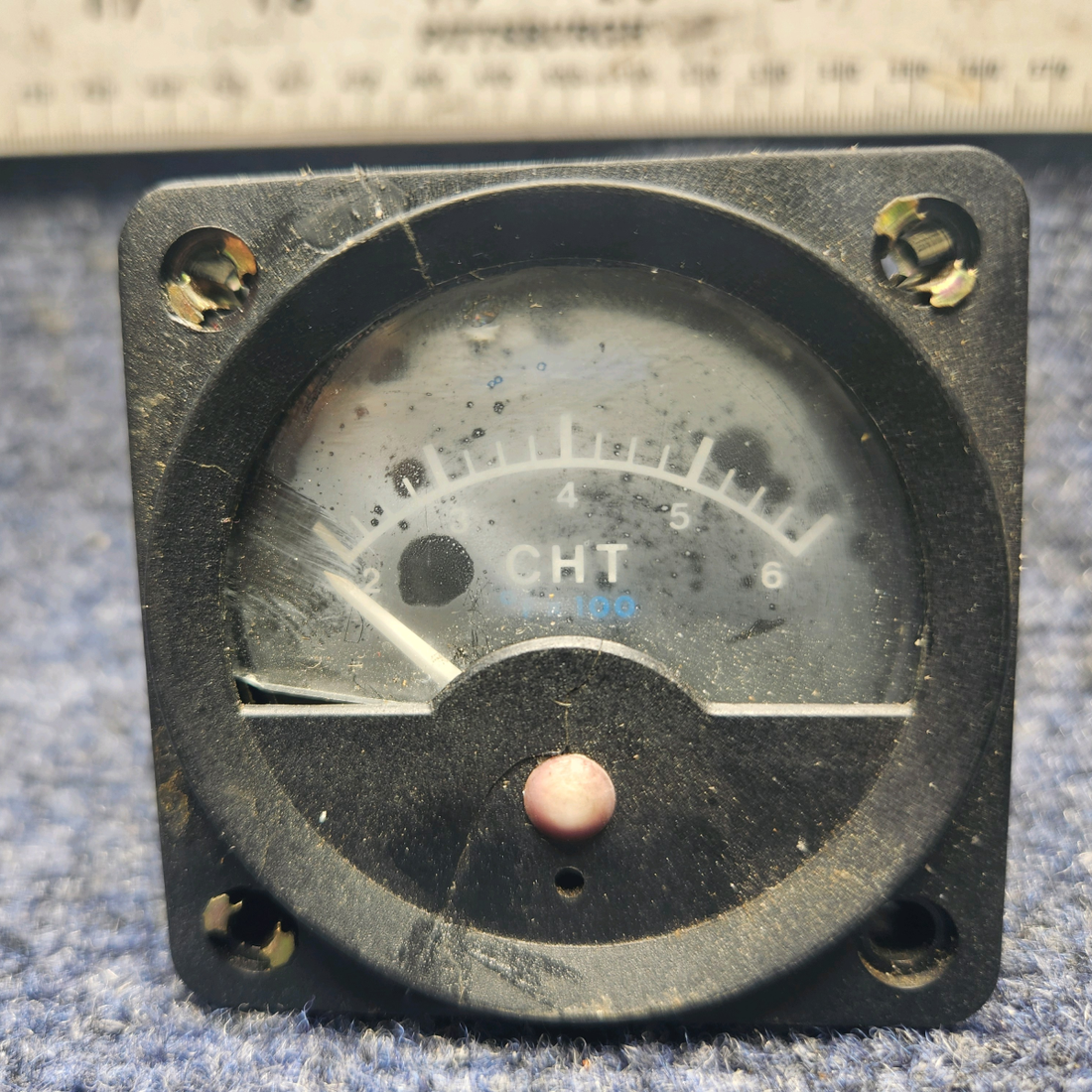 Used aircraft parts for sale, 46151 Beechcraft A23A Musketeer Custom III ALCOR CYLINDER HEAD TEMPERATURE "GLASS FOGGY"