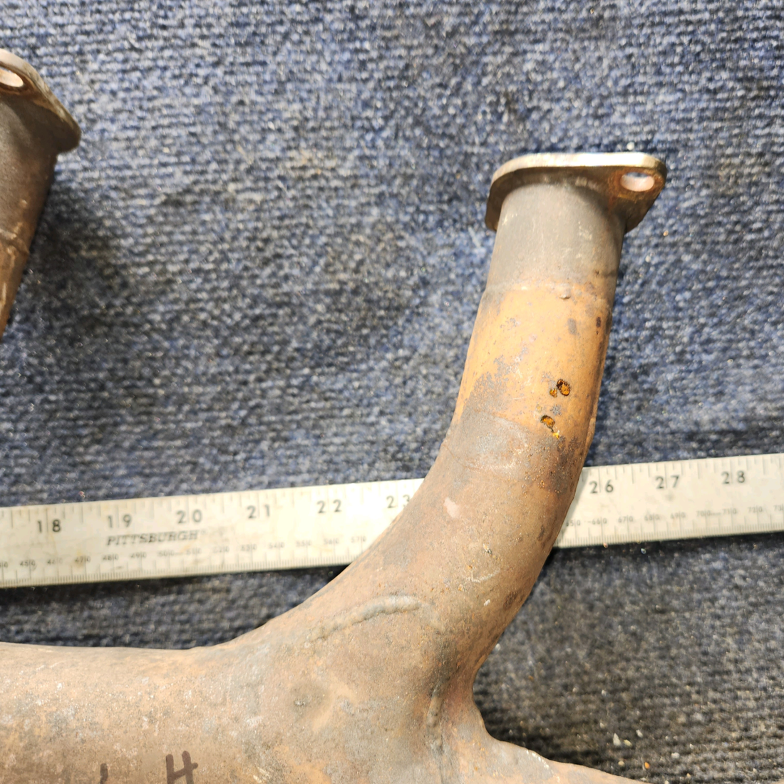 Used aircraft parts for sale, 35-950118 Beechcraft 35-33 Exhaust Stack with EGT Boss – LH