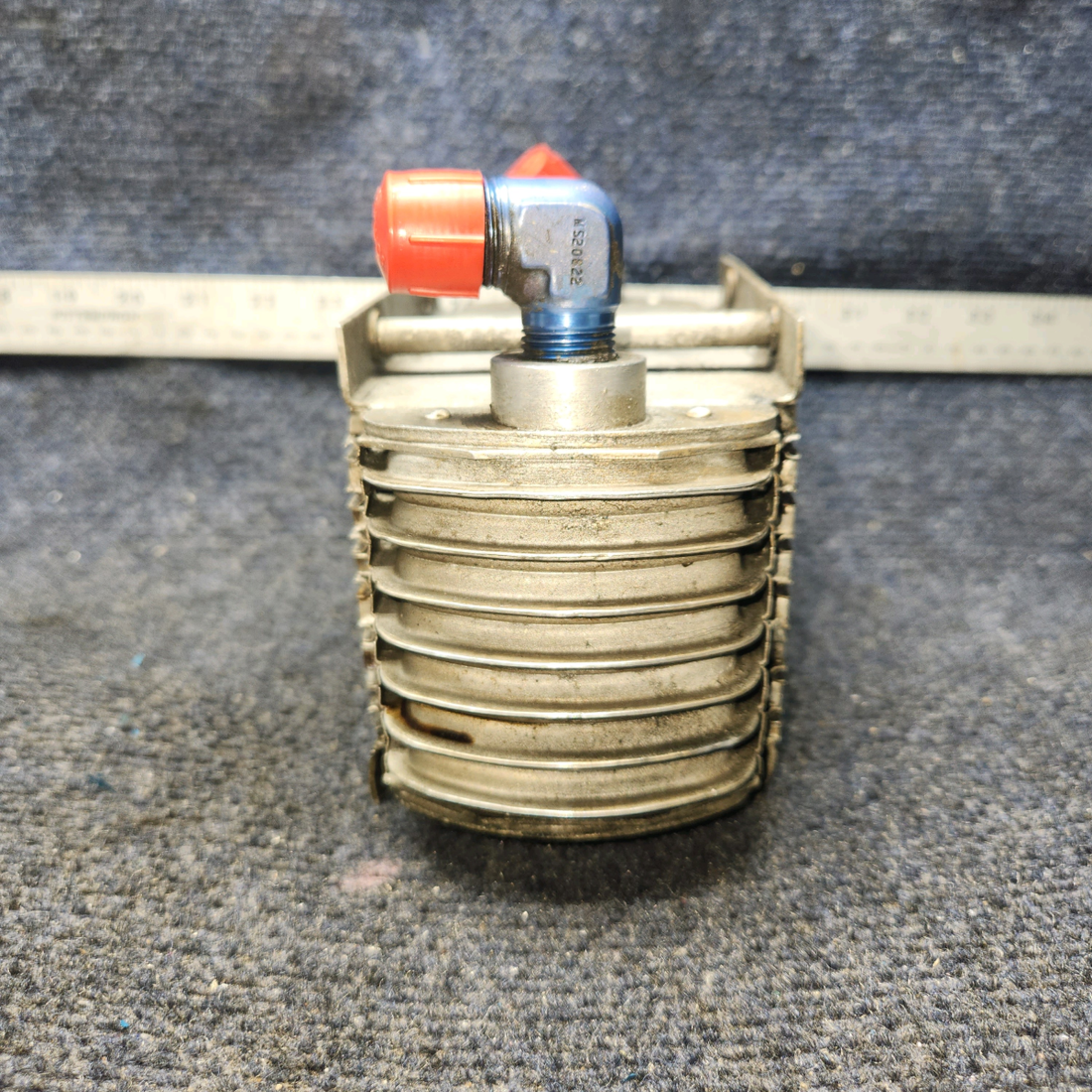 Used aircraft parts for sale, 18622-000 Harrison AP07AU06-03 Piper PA28-140 Oil Radiator