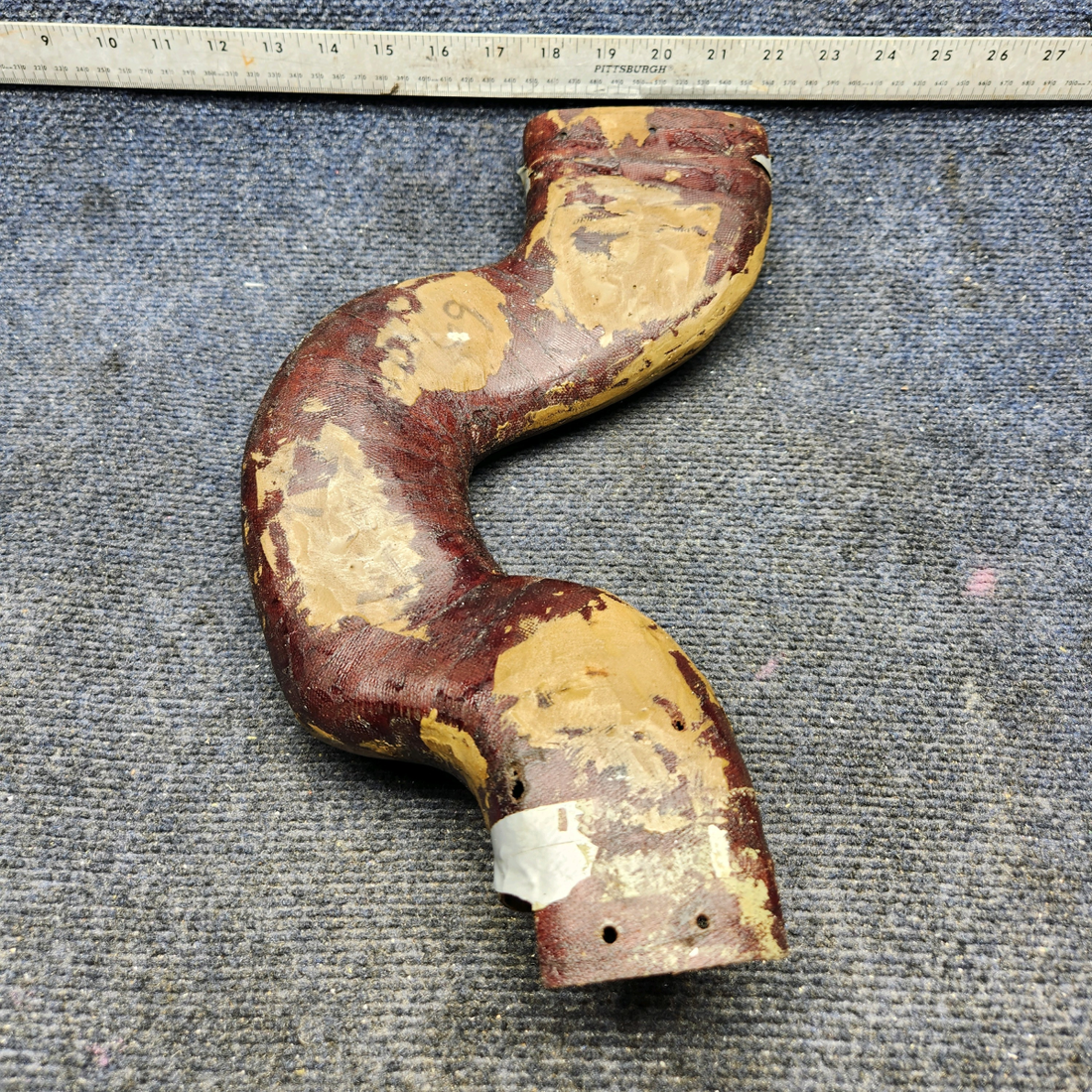 Used aircraft parts for sale, 35-550567-69 Beechcraft F33A DUCT HEAT / AC VENT