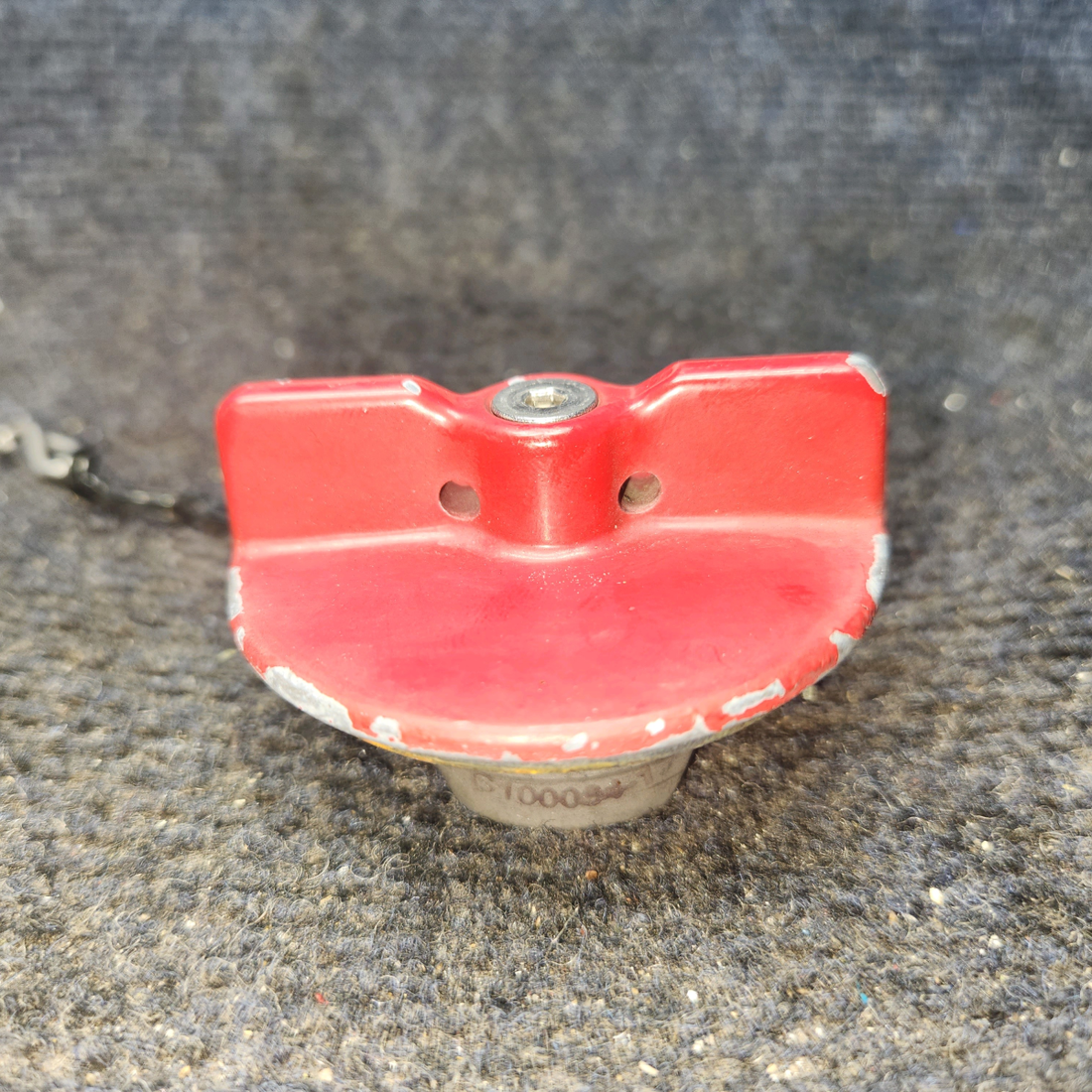 Used aircraft parts for sale, C156001-0106 Cessna 182G Fuel Cap Assembly with Chain