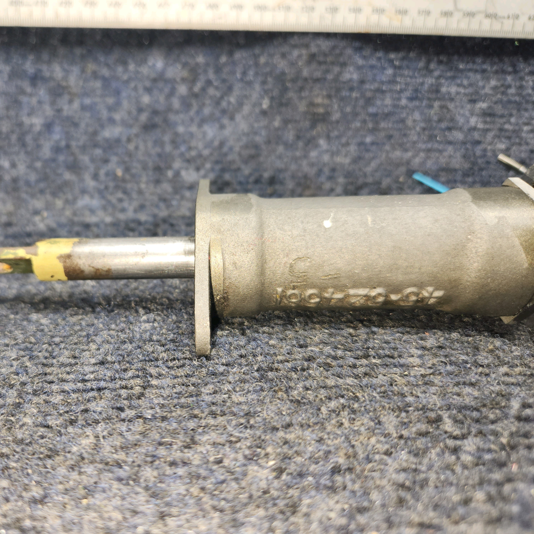 Used aircraft parts for sale, 169-524033-603 Beechcraft A24R Stabilator Trim Tab Actuator Assembly with Drum and Cable