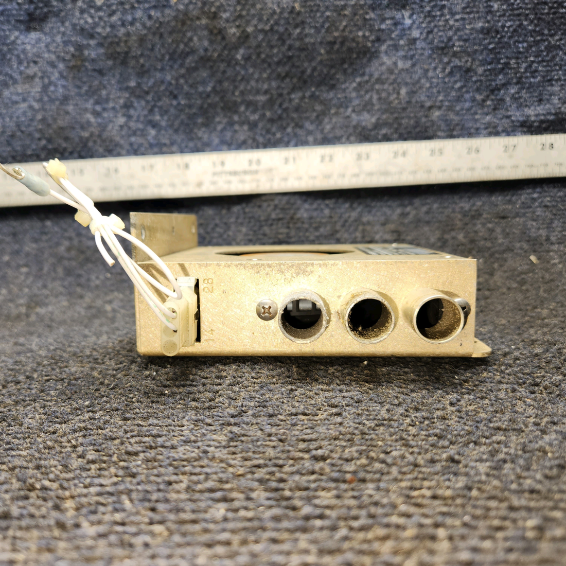 Used aircraft parts for sale, ACF328 Sandia Aerospace ACF 328 Piper PA28 Avionics Colling Fan with Connector  28 Volts