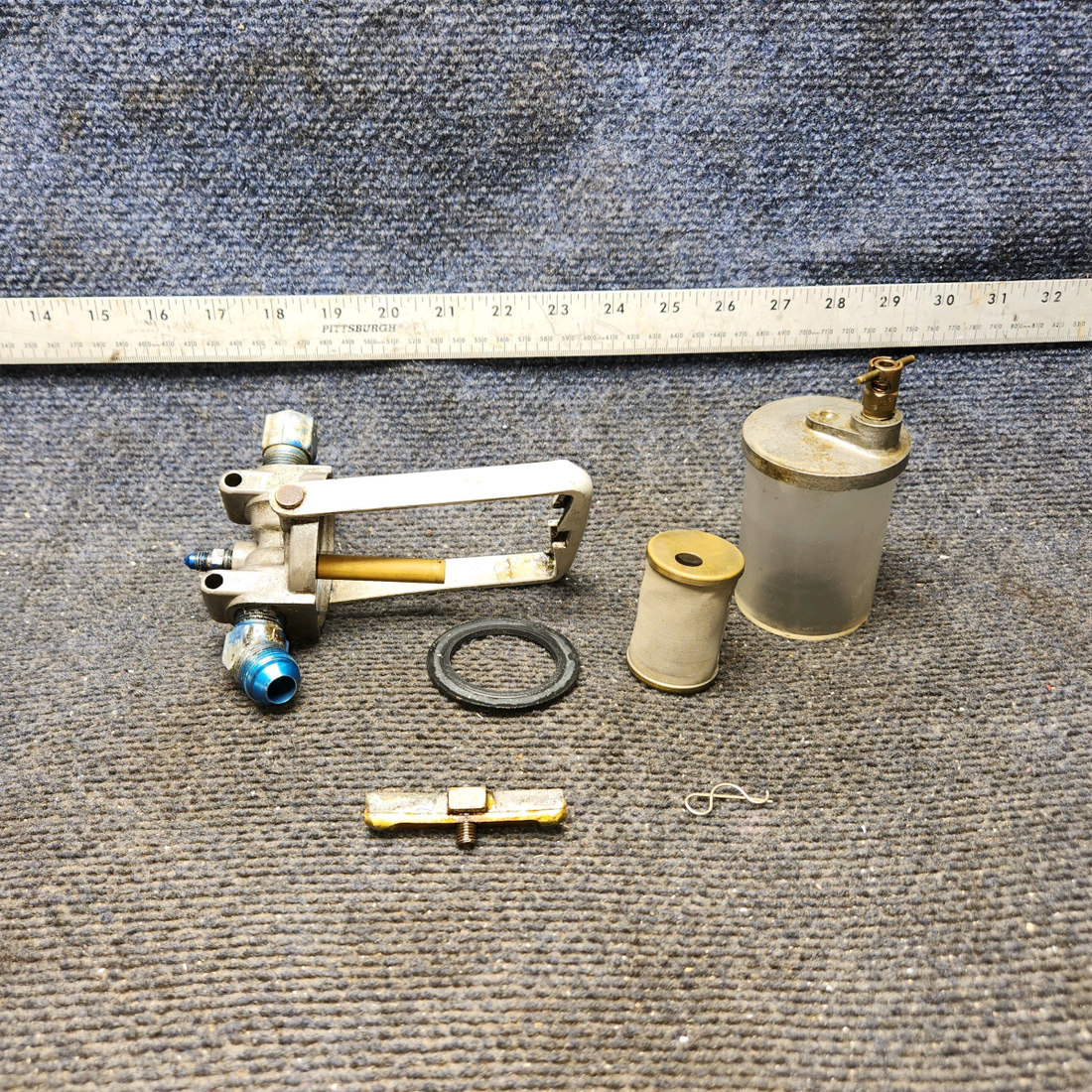 Used aircraft parts for sale, G199-25 Garwin Cessna 172E Fuel Strainer Assembly