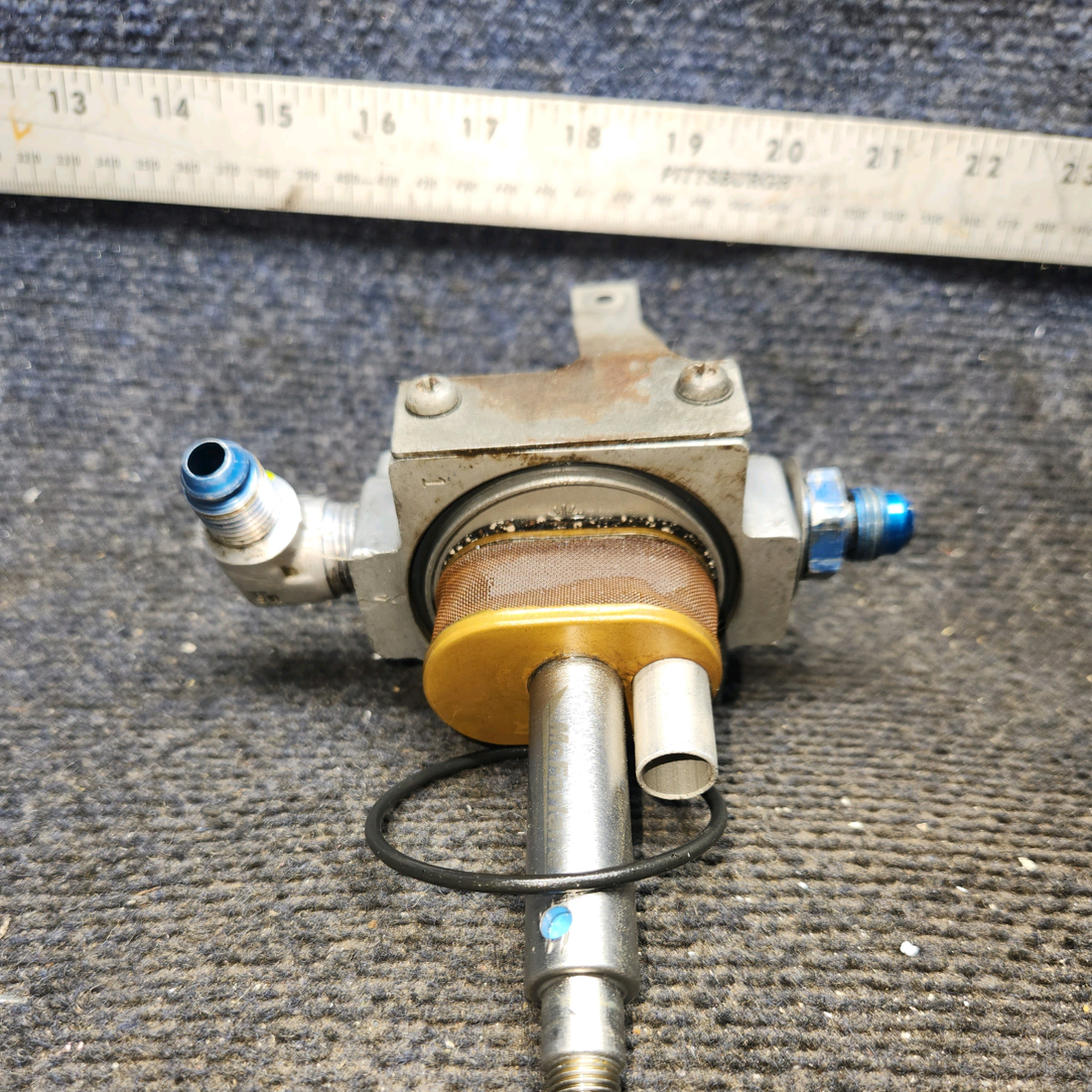 Used aircraft parts for sale, 0756005-2, MC0756008-1 McFarlane cessna 150G Fuel Strainer Assy