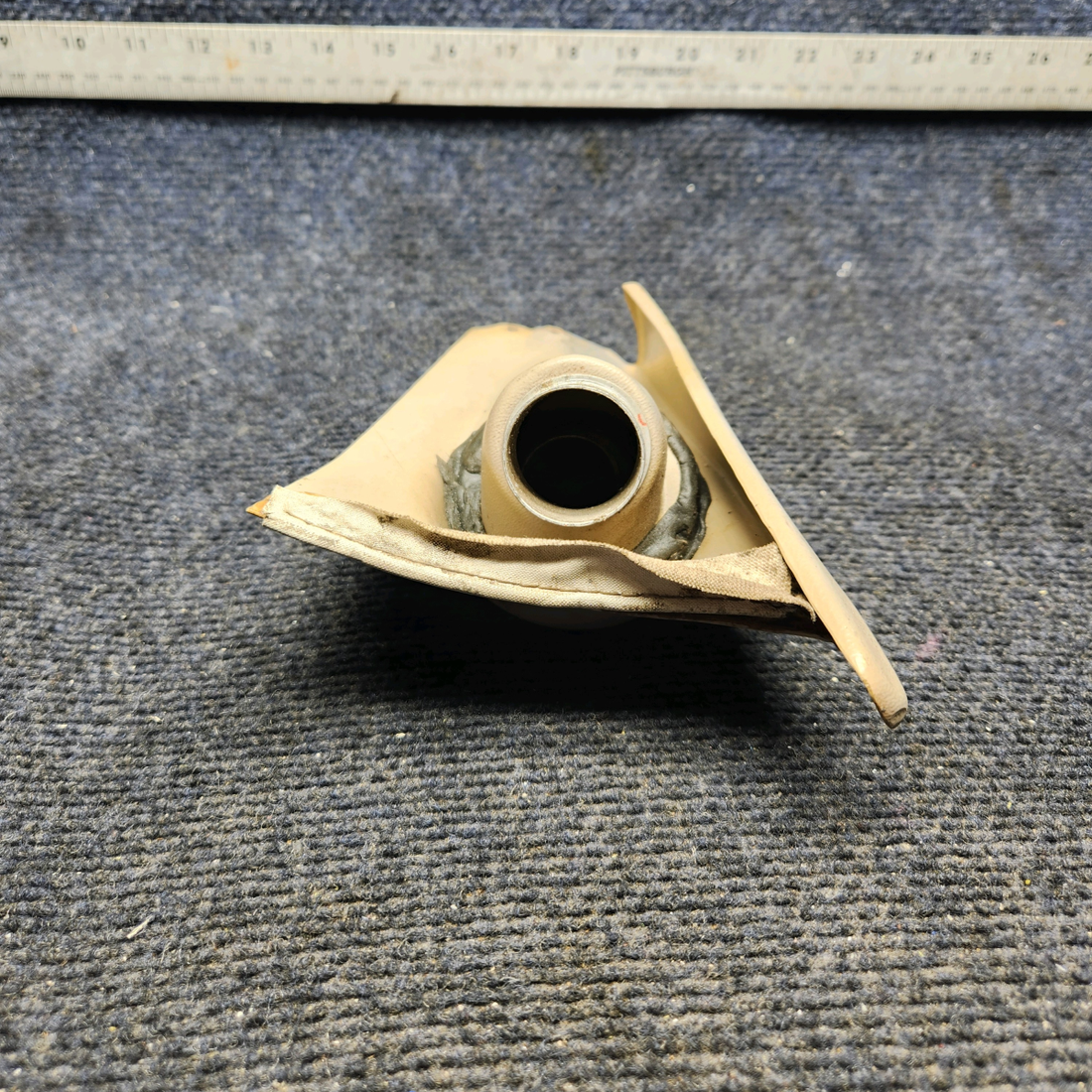 Used aircraft parts for sale, 169-534026-2 , B-2120-501 Beechcraft A23A Musketeer Custom III OUTLET RH ESCUTCHEON W/ WEMAC VENT