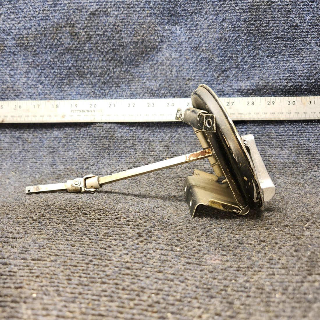 Used aircraft parts for sale, 0511157-14 Cessna C175 Fuel Selector Handle Shaft Plate