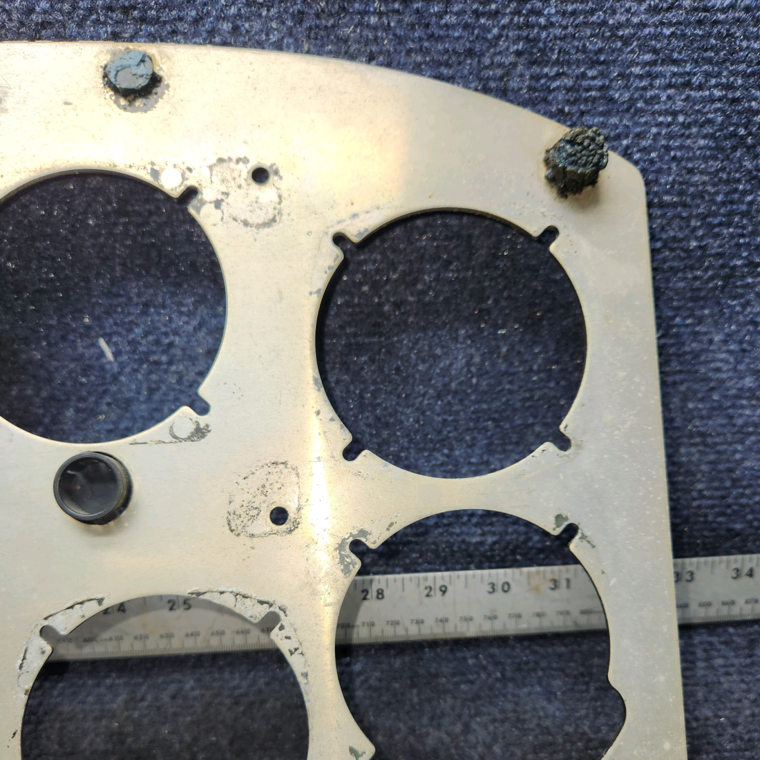 Used aircraft parts for sale, 0513316-3 Cessna 172F Instrument Shock Panel