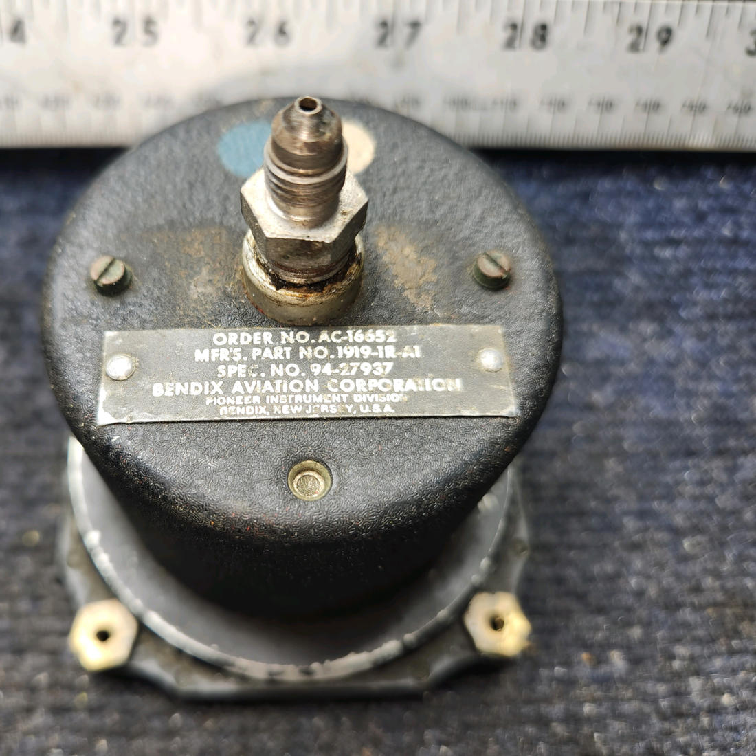 Used aircraft parts for sale, S1301N1 Cessna 172E Manifold Pressure Indicator