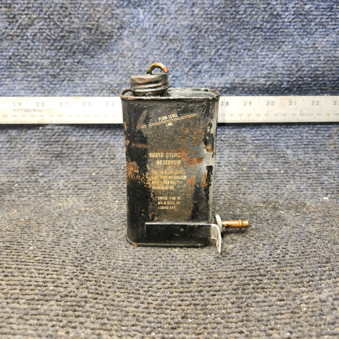 Used aircraft parts for sale, 63355-009 piper PA-28-181 Brake Cylinder Reservoir Assembly