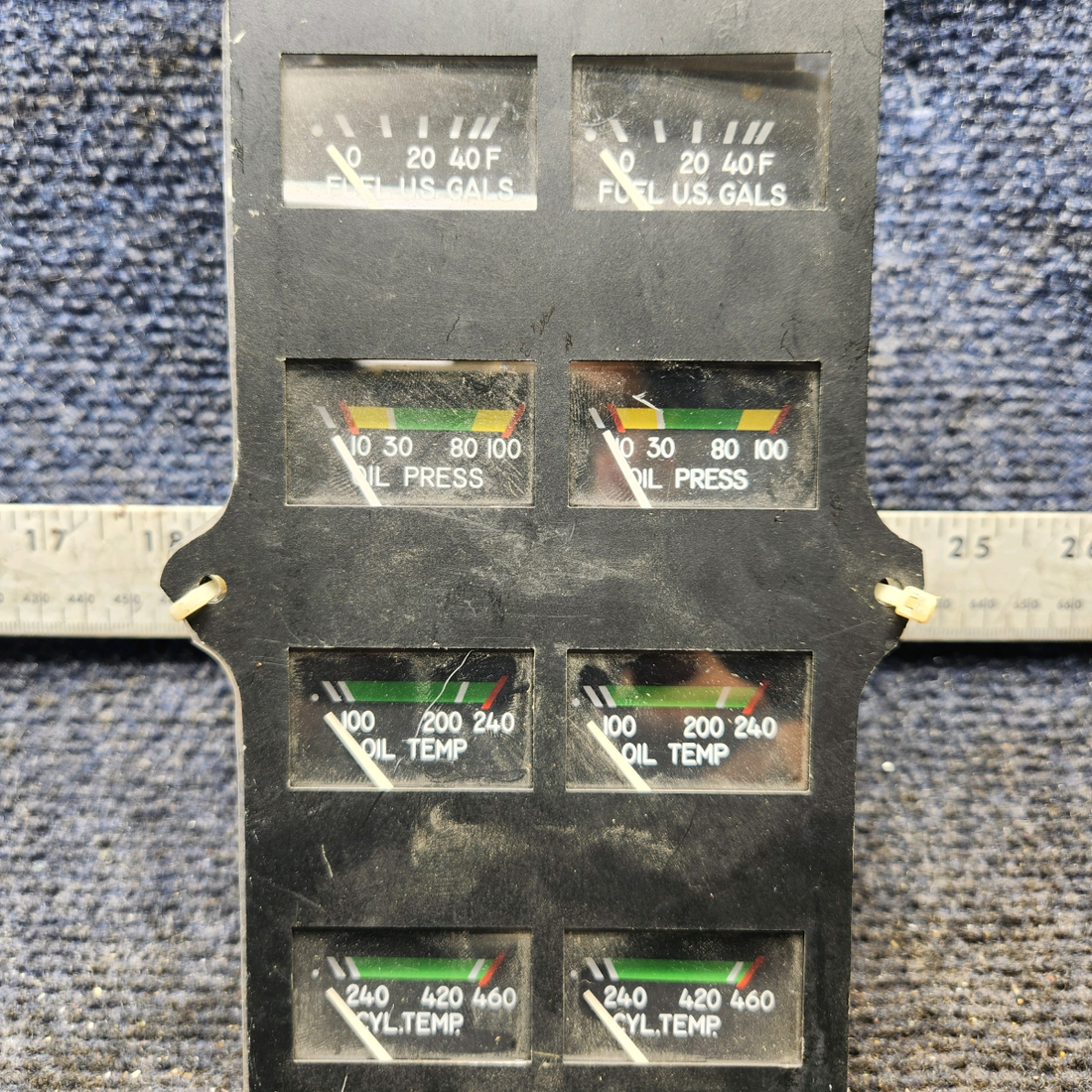 Used aircraft parts for sale, 548-584 Rochester Gauges Piper PA34-220T Intrument Gauge Cluster (12V)