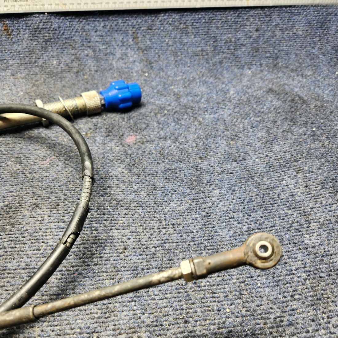 Used aircraft parts for sale, 36-380061-3 Beechcraft F33A VERNIER PROPELLER CONTROL CABLE ASSY (L: 75.25”)